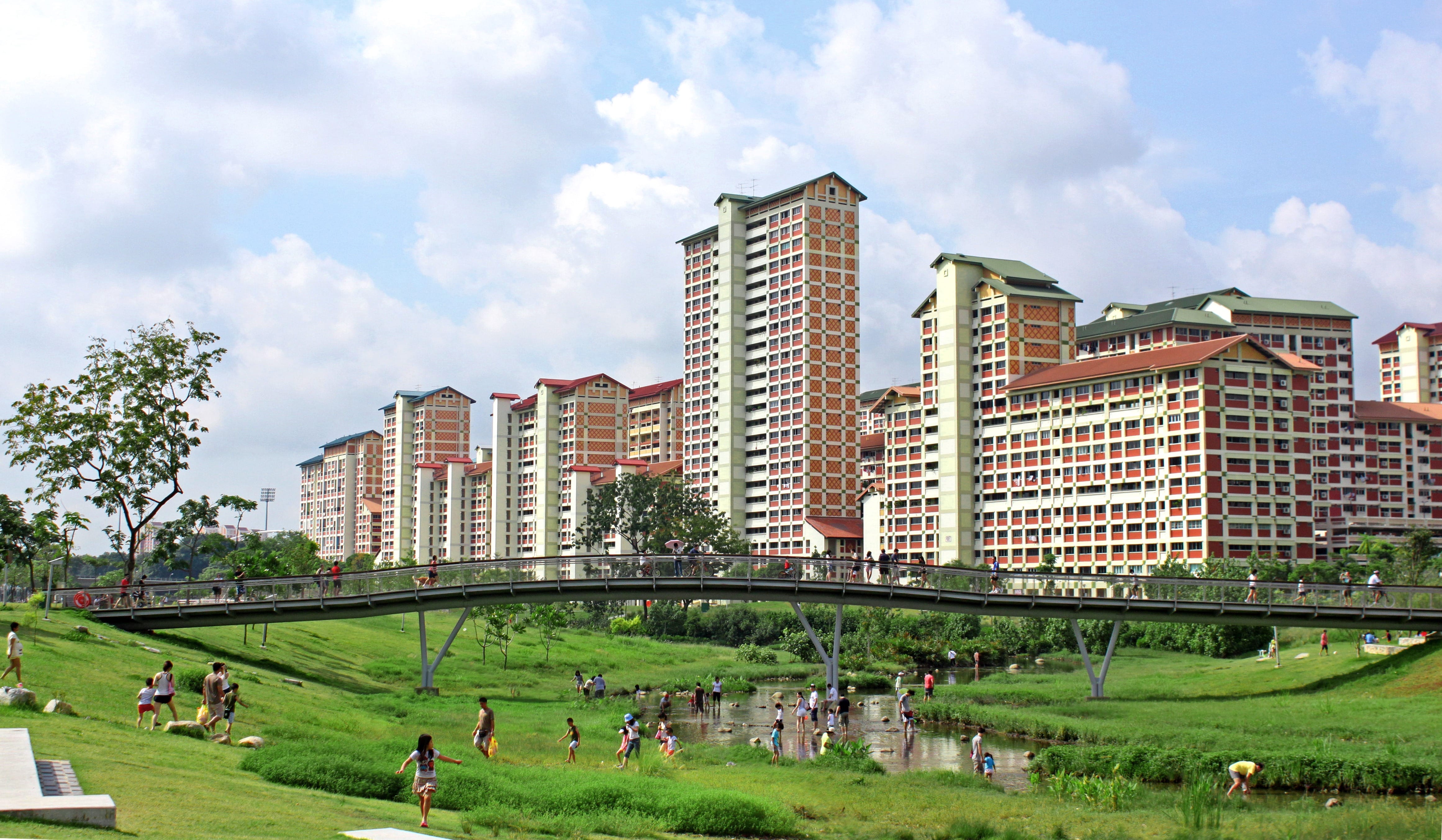 Photo of people relaxing at Bishan-Ang Mo Kio Park's river channel here